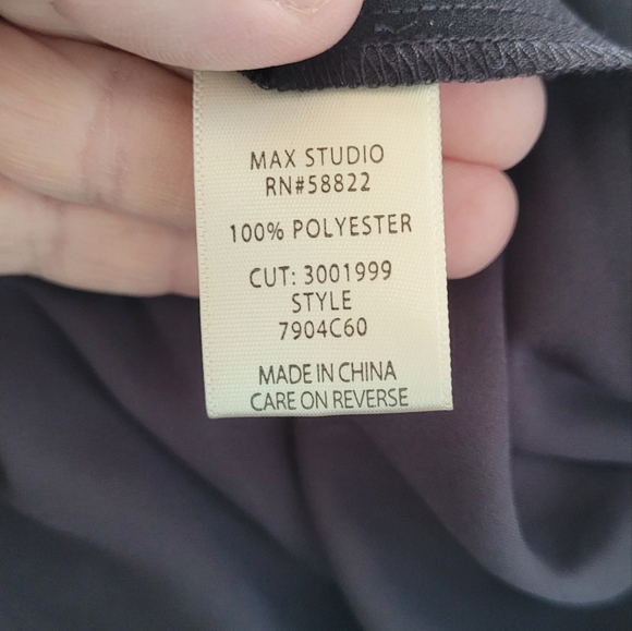 NWOT MAX STUDIO Black ruffle dress Sz 4 - Picture 4 of 4